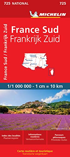 France Sud – Frankrijk Zuid 11725: Wegenkaart Schaal 1: 1.000.000 (Nationale kaarten Michelin) von MICHELIN